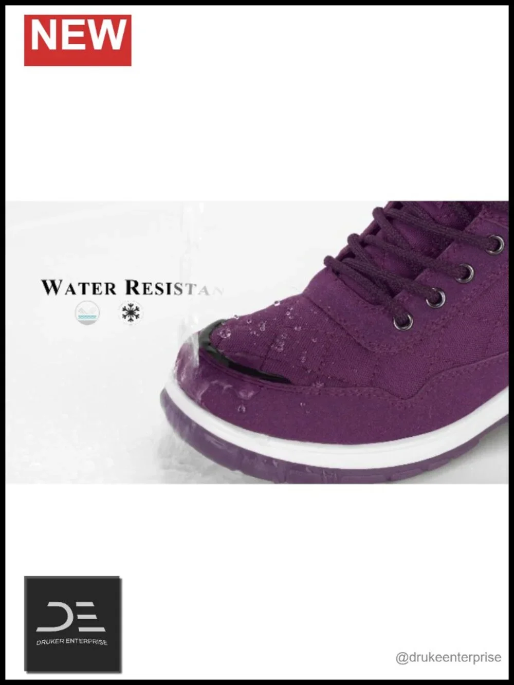 Women's Snow Boots Waterproof Insulated Lace-Up Winter Booties Ankle